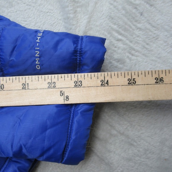 Columbia Jacket Womens Large Purple Insulated Omni Heat Puffer Full Zip Winter - Picture 12 of 13